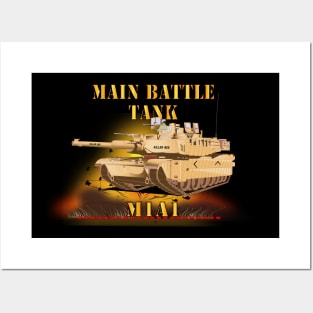 Main Battle Tank - M1A1 X 300 Posters and Art